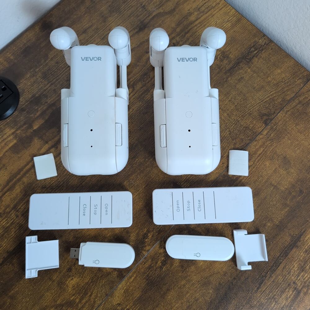 VEVOR Smart Curtain Robot Opener 2 Pack Automatic Rod Curtain Motor with Remotes